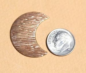 Moon Cheshire Woodgrain-Horizontal Pattern 29.5mm x 23mm for Blanks Enameling Stamping Texturing Soldering Variety of Metals - 4 pieces