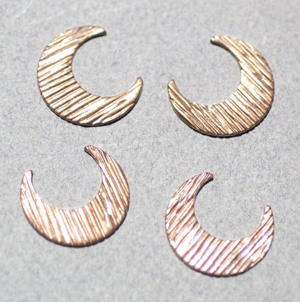 Moon Cheshire Woodgrain-Horizontal Pattern 20mm x 17.6mm for Blanks Enameling Stamping Texturing Soldering