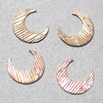 Moon Cheshire Woodgrain-Horizontal Pattern 20mm x 17.6mm for Blanks Enameling Stamping Texturing Soldering