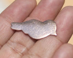 Chubby Bird 30mm x 14mm Blank Cutout for Metalworking Soldering Stamping Texturing Blanks Variety of Metals
