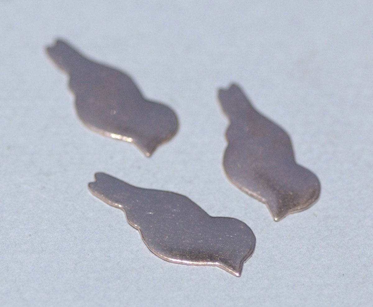 Chubby Bird 30mm x 14mm Blank Cutout for Metalworking Soldering Stamping Texturing Blanks Variety of Metals