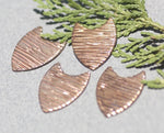 Rounded Shield 20mm x 16mm Cutout Woodgrain Pattern for Blanks  Enameling Stamping Texturing Variety of Metals