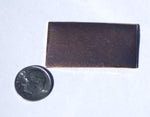 Rectangle Flat Blank 24mm x 43.8mm for Enameling Stamping Texturing Blanks- Variety of Metals - 4 pieces