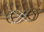 Bronze Handmade Domed Infinity Symbol Centerpiece Focal Point Finding - Jewelry Designing Findings - 1 Piece