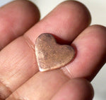 Heart 15mm x 13mm Cutout for Soldering Blanks Stamping Texturing- Variety of Metals