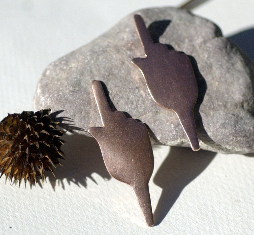 Hand 50mmx18mm Cutout for Soldering Blanks Stamping Texturing- Variety of Metals - 3 pieces