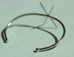 Solid Nickel Silver Cuff Bracelet with 4 Prongs Claw for Jewelry Making Supplies