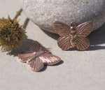 Butterfly Flutterbug 18mm x 14mm Metal Blanks Shape Form Variety of Metals