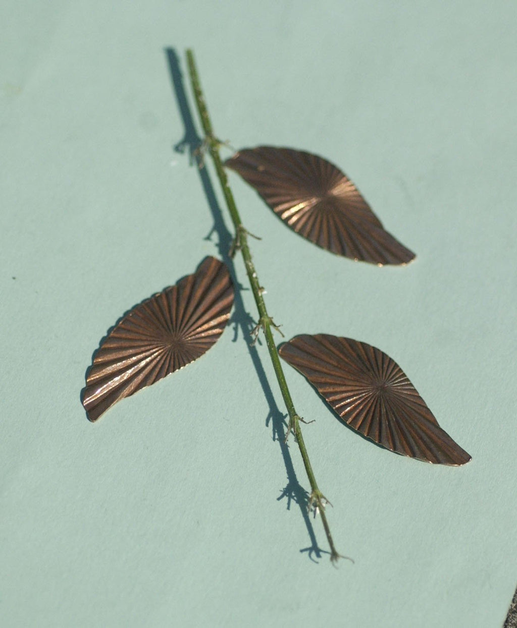 Leaves Flat Greenery Ruffled Pattern Cutout for Enameling Stamping Texturing Blanks - Variety of Metals