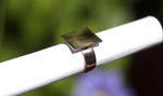 Copper Plain Ring Square 20mm Glue Pad for Gluing Handmade Ring Blanks, DIY Ring
