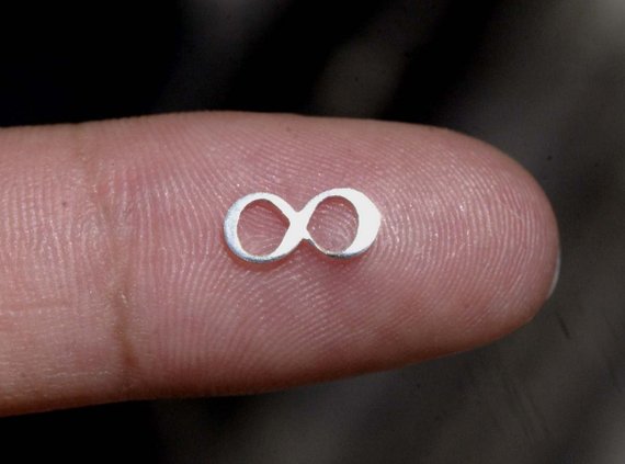 Tiny metal Infinity Loop, Mini Infinity