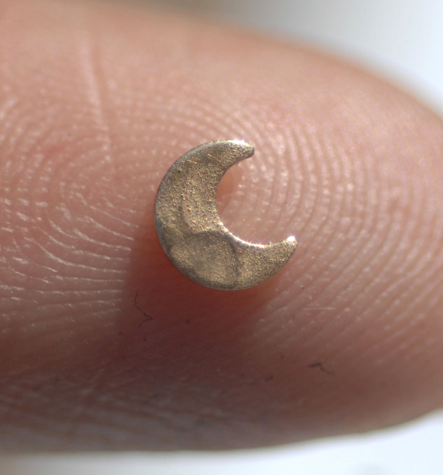 Hammered Tiny Metal Moon Blanks