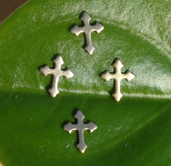Tiny metal Cross Blanks, Smaller size