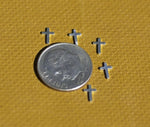 Tiny metal Cross Blanks, Mini Crosses