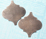 Moroccan inspired blanks for hand stamped tags, layered pendants, earrings, or bracelets
