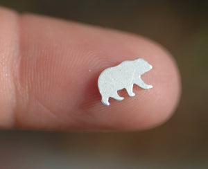 Our Most Tiny Metal Blanks - Bear Shaped Mini Blank
