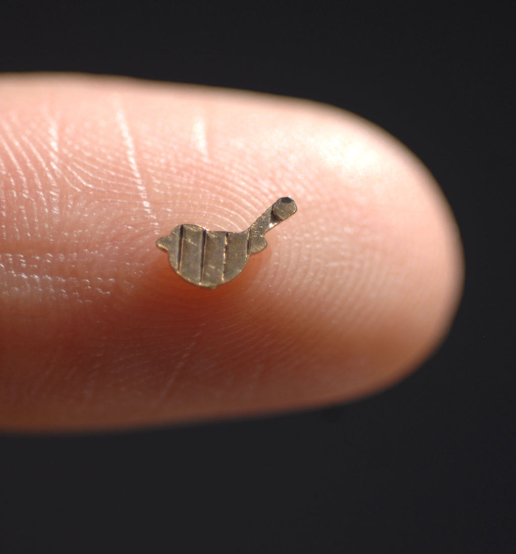 Tiny Metal Hexagon Bird