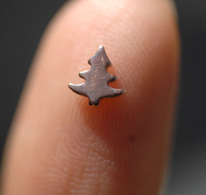 Most Tiny Metal Christmas Pine Tree #2 Mini Blanks