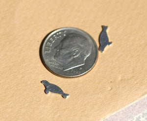 Tiny metal Seal or Sea Lion blanks, Mini Sea Lions