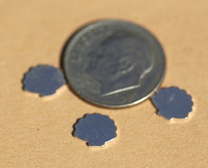 Tiny metal Sea Shell blanks