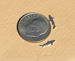 Tiny metal Shark blanks