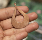 Arabic teardrop blank with cutout for layered pendants, or earrings - DIY Jewelry Supplies by SupplyDiva