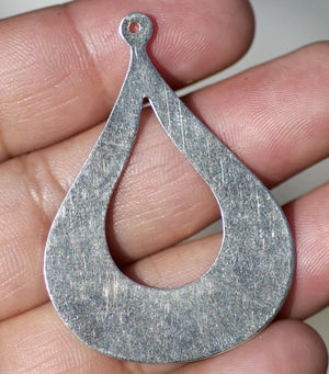 Arabic teardrop blank with cutout for layered pendants, or earrings - DIY Jewelry Supplies by SupplyDiva