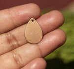 Simple teardrop blank with hole for layered pendants, or earrings - DIY Jewelry Supplies by SupplyDiva