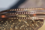 Ring wire - Tiny Dots - 1.6mm x .7mm