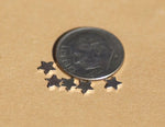 Tiny metal Stars 4.4mm, Chubby star blanks