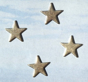 Tiny metal Stars 7mm, Classic star blanks