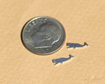 Tiny metal Whale blanks
