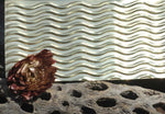Textured Metal Sheet Wide Waves Pattern
